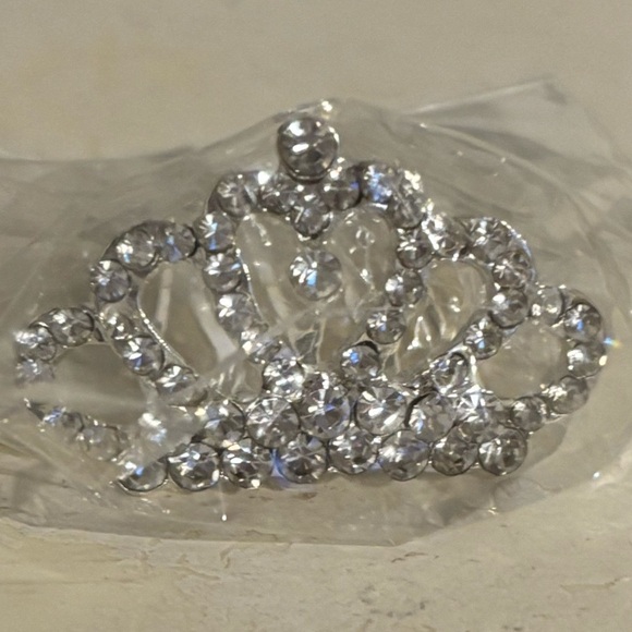 Tiara rhinestone, mini hair clip - Picture 6 of 6